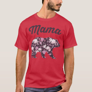 Camiseta Mama Bear Floral Mothers Day Premium1270
