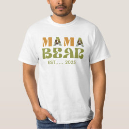 Camiseta Mama Bear Heartwarming Illustration