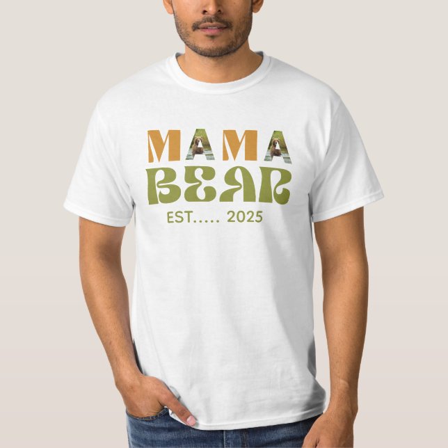 Camiseta Mama Bear Heartwarming Illustration (Frente)