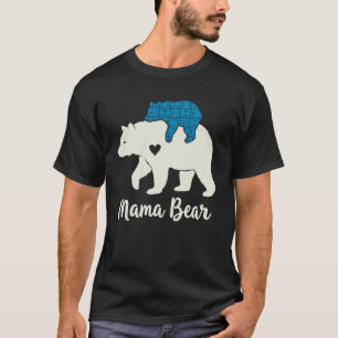 Camiseta Mama Bear Puzzle de Conscientização sobre Autismo