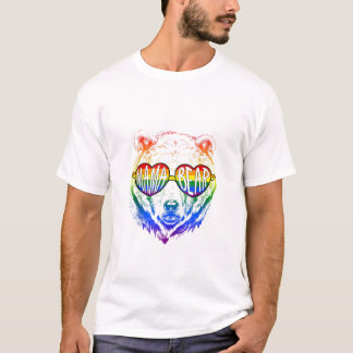 Camiseta Mama Bear Rainbow Sunglass