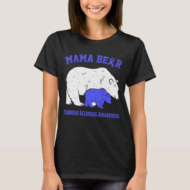 Camiseta Mama Bear TUBEROSE Sensibilização (Frente)