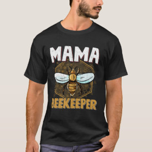 Camiseta Mama Beekeeper Apiary Honey Graphic