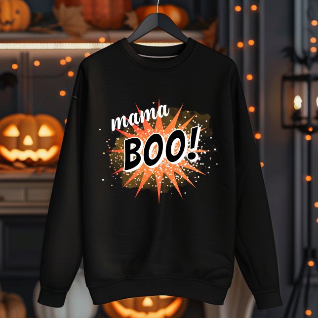 Camiseta Mama Boo | Orange Halloween (Criador carregado)