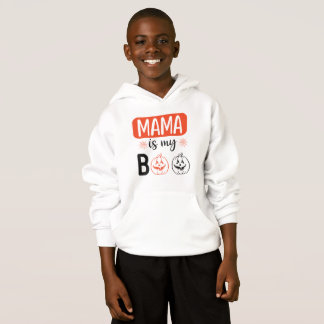 Camiseta Mama Boo Vermelho Preto Halloween Família Combinan