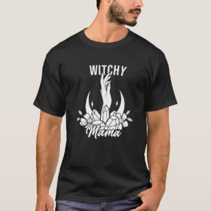 Camiseta Mama Bruxa Citação Espiritual da Lua de Cristal Es