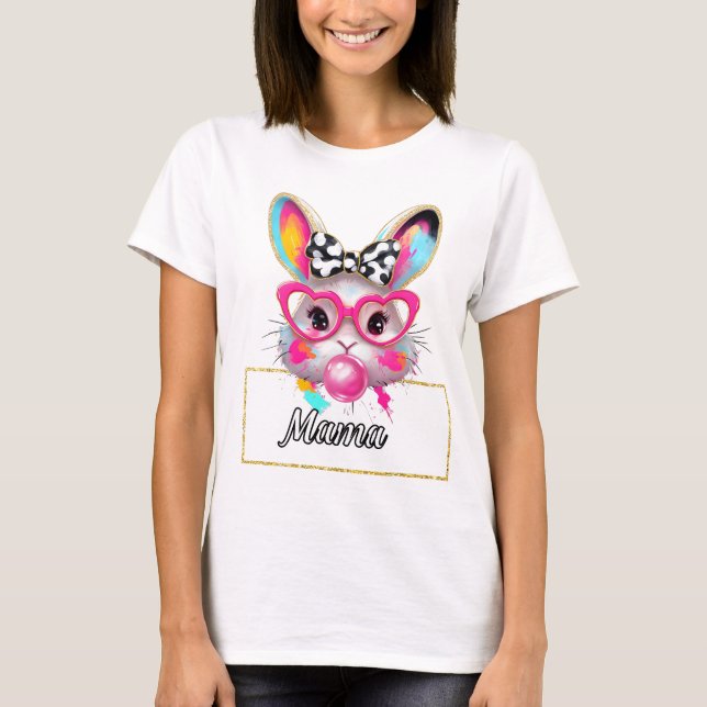 Camiseta Mama Bubble Easter Bunny (Frente)