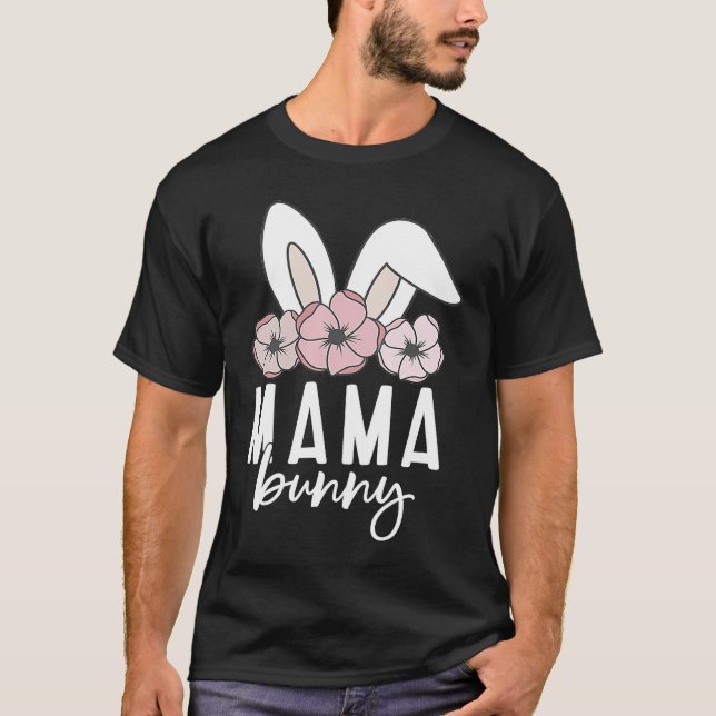 Camiseta Mama Bunny  Mimi Bunny Cute Matching Mom & Daughte (Frente)