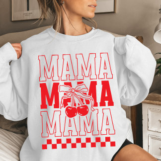 Camiseta Mama Cereja Coquete Dia das Mães