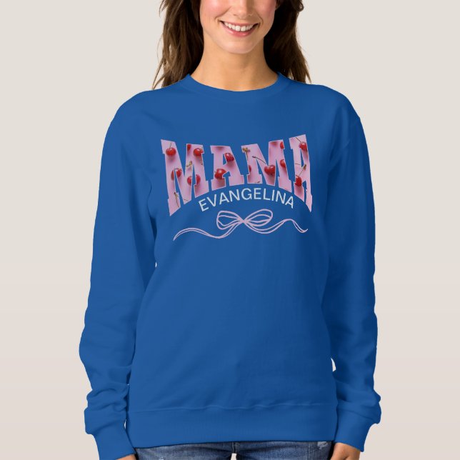 Camiseta MAMA Cerejas Coquete Personalizada (Frente)