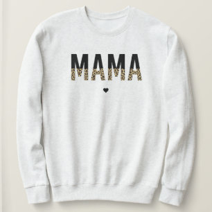 Camiseta Mama Cheetah impressão tipografia presentes para