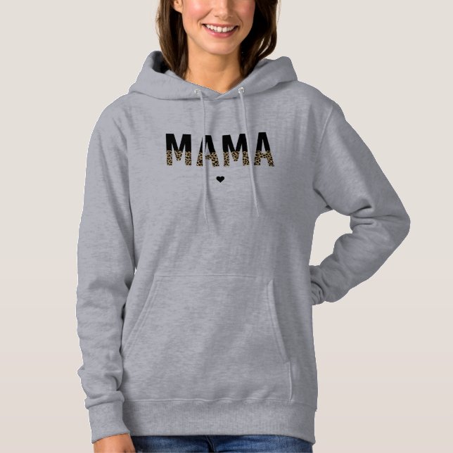 Camiseta Mama Cheetah impressão tipografia presentes para m (Frente)