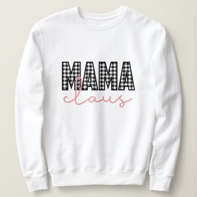 Camiseta Mama claus christmas (Frente do Design)