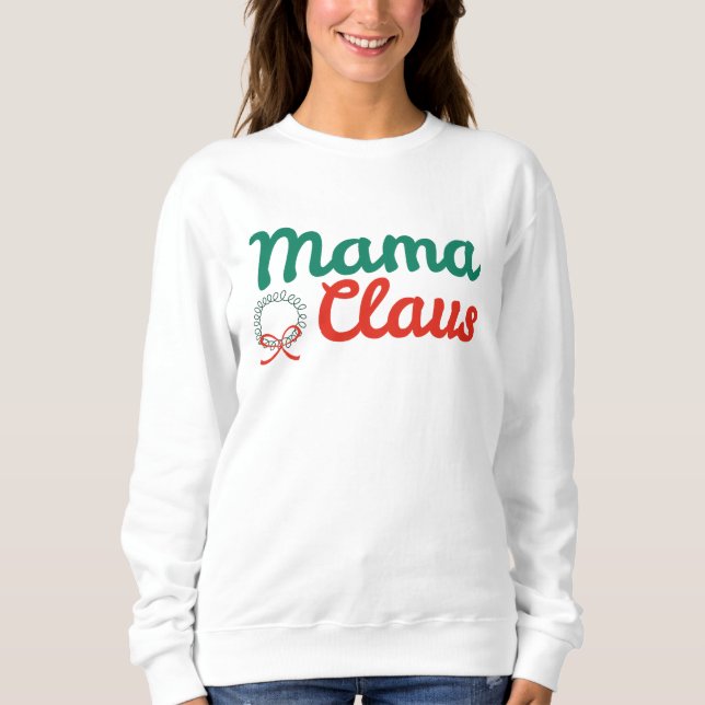 Camiseta Mama Claus Christmas Sweet (Frente)