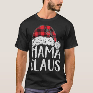 Camiseta Mama Claus Figurino Papais noeis de presente de Na