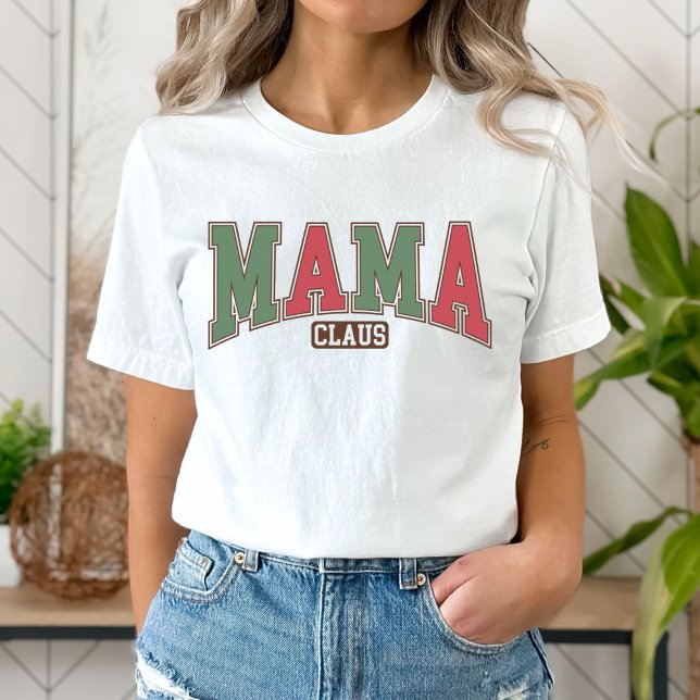 Camiseta Mama Claus, mãe de Natal (Criador carregado)
