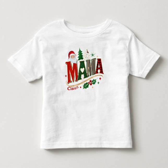Camiseta Mama Claus, Mãe de Natal (Frente)