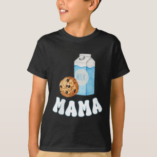 Camiseta Mama Cookies Leite Doce Um 1º Aniversário Família 