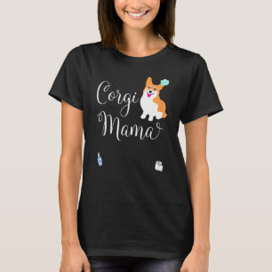Camiseta Mama Corgi Feminina Para Mulheres Tamanhos Grandes
