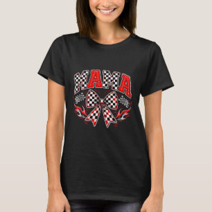 Camiseta Mama correndo carro de corrida engraçado para cria