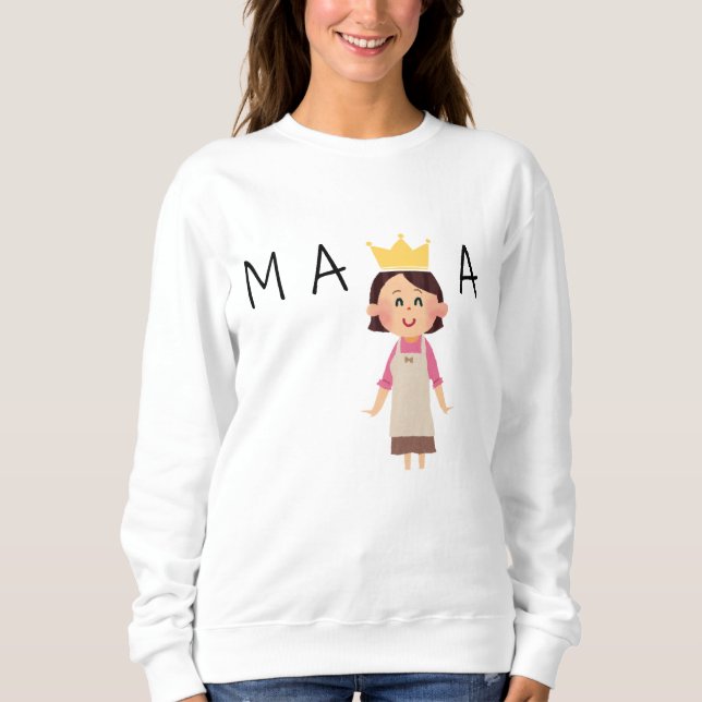 Camiseta Mama Cute Sweatshirt (Frente)
