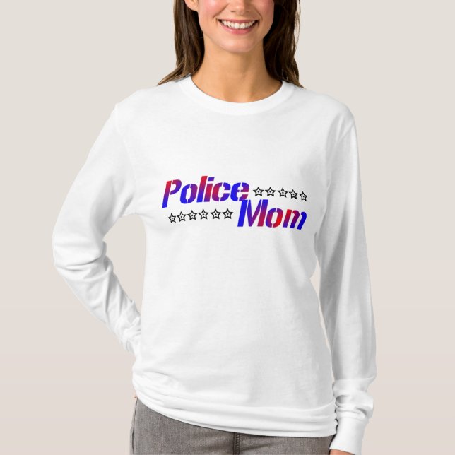 Camiseta Mamã da polícia (Frente)