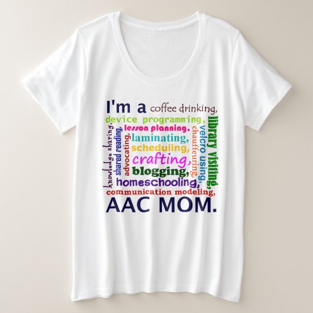 Camiseta Mamã de AAC Homeschooling (Frente do Design)