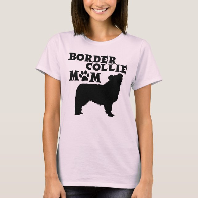 CAMISETA MAMÃ DE BORDER COLLIE (Frente)
