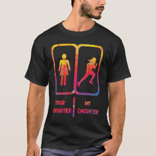 Camiseta mama de futebol sua filha minha filha futebolista