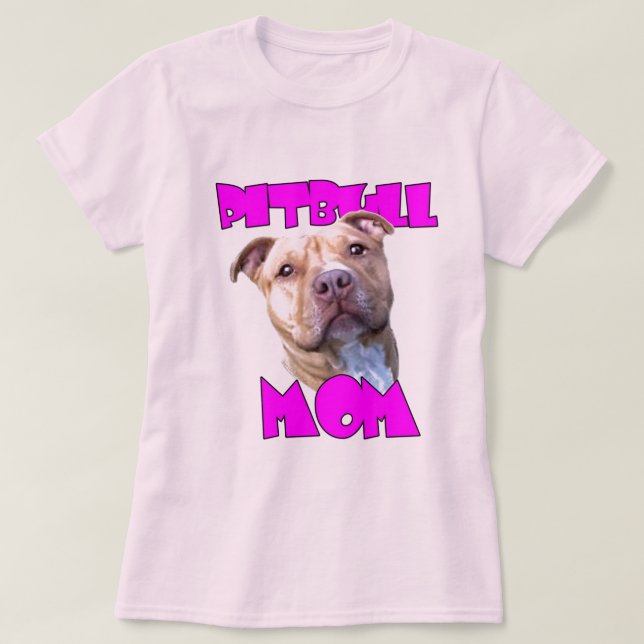Camiseta Mamã de Pitbull (Frente do Design)