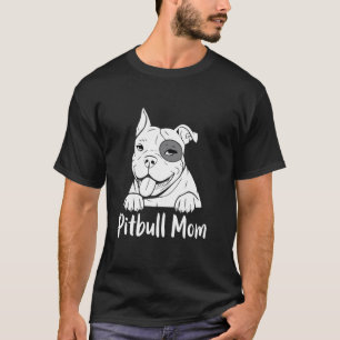 Camiseta Mama de Pittie da Moda Mãe de Pitbull Engraçada Am
