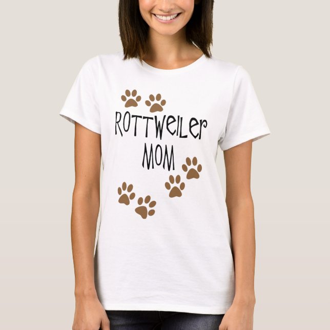 Camiseta Mamã de Rottweiler (Frente)