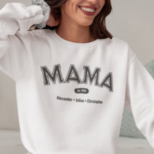 Camiseta Mama de Tipografia Simples Moderna