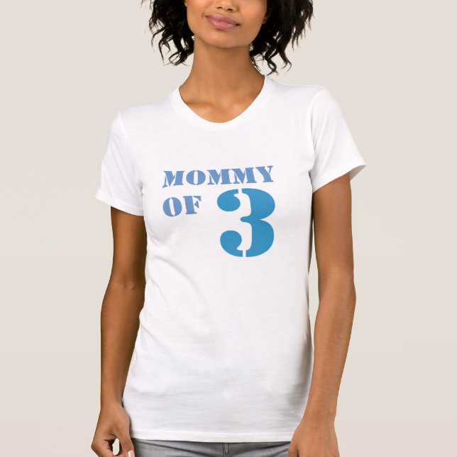 Camiseta Mamã de três (Frente)