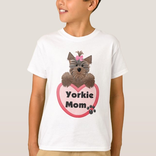 Camiseta Mamã de Yorkie (Frente)