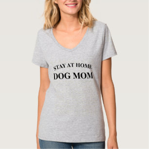 Camiseta Mamã do cão da estada em casa