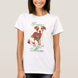 Camiseta Mamã do coração de Russell Terrier do Parson