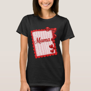 Camiseta Mama do Dia dos Namorados Estilo Bordado Mama Am
