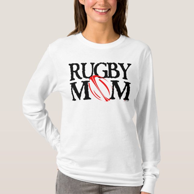 Camiseta mamã do rugby (Frente)