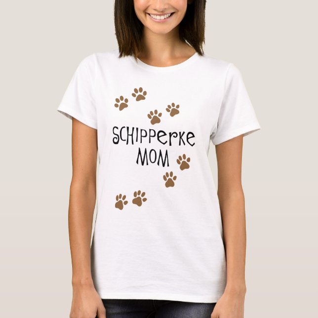 Camiseta Mamã do Schipperke (Frente)