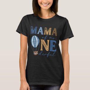 Camiseta Mama do Sr. Onederful no 1º Aniversário do Menino
