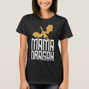 Camiseta Mama Dragão Natal Correspondência Família Tribo Mã