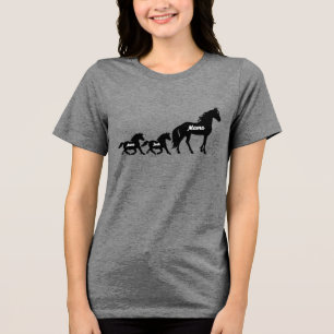 Camiseta Mama e Crianças Personalizadas, Horse & Pony, MoM