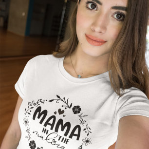 Camiseta Mama em Formação Anúncio de Gravidez Mulheres