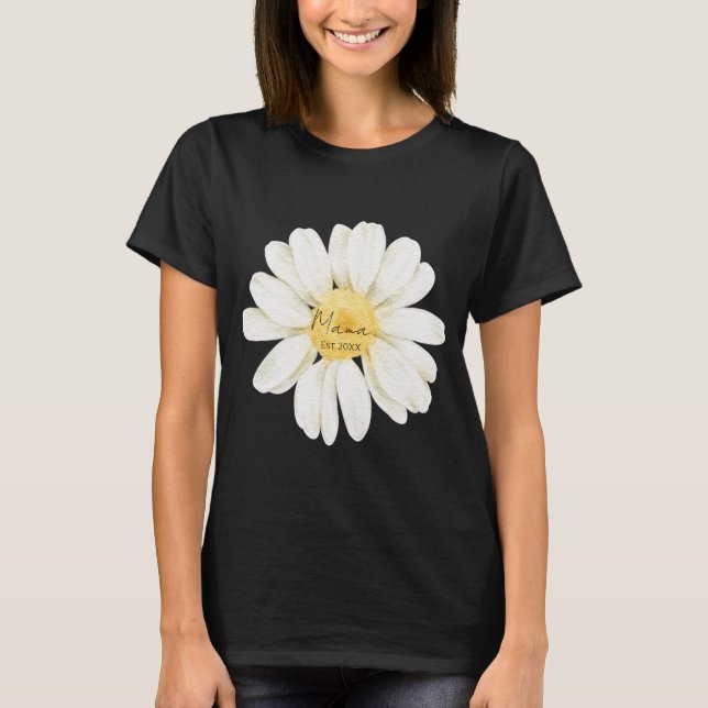 Camiseta Mama Est - Daisy (Frente)