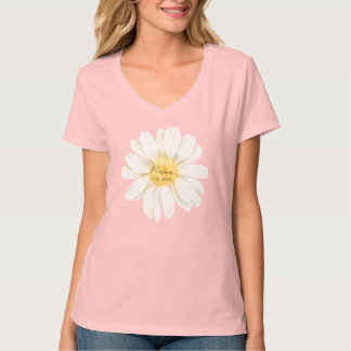Camiseta Mama Est - Decote em V Daisy