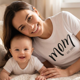 Camiseta Mama Estabeleceu Roteiro Preto Ano Novo Personaliz