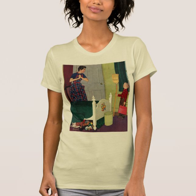 Camiseta Mamã, eu limpei minha sala! (Frente)