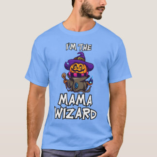 Camiseta Mama Feiticeiro Halloween Correspondendo Figurino 