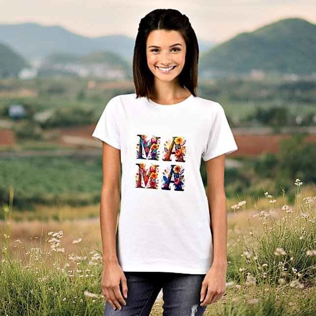 Camiseta MAMA Floral (Criador carregado)